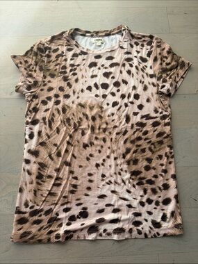 Leopard Print Short Sleeve Tee